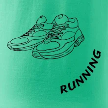 Running nápis šikmo