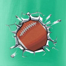 Americký fotbal míč v triku