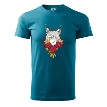 Rys s červenými růžemi  (Pecka design)