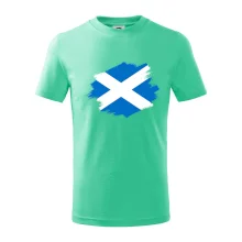 Skotská vlajka kreslená štetcem