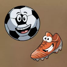 Parové triko - Kopačka a míč