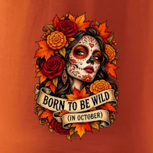 Born to be wild podzimní květinová lebka