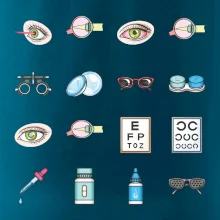 Oční lékař ikony