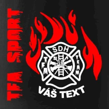 TFA Sport SDH (červený oheň) - Vlastní nápis
