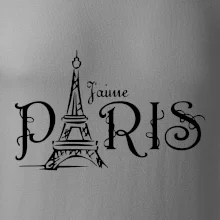 Paris nápis Eiffelovka rovný