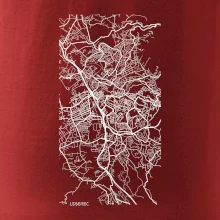 Černobílá mapa Liberec