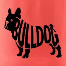 Bulldog  nápis v těle