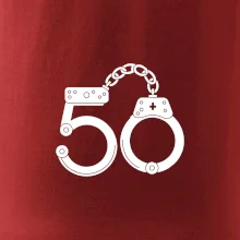 Narozeninové tričko pro policajta - pouta 50