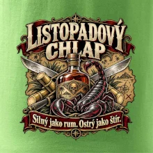Listopadový chlap rum a ostrý štír