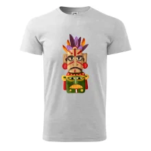 Mayové maska s peřím