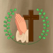 Věnec - kříž a modlení