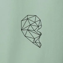 Párovy motiv srdce geometrie - ONA