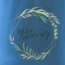 Tým nevěsty květinový kruh zelený