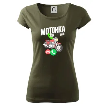 Karikatura motorka silnice volá