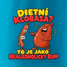 Dietní klobása jako nealkoholický rum