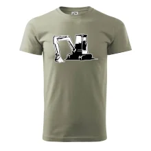 Bagr bez nápisu černobílý