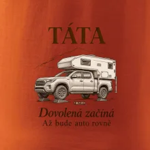 Táta dovolená začíná až bude auto rovně obytný pick-up