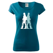 Nordic walking figury - žena