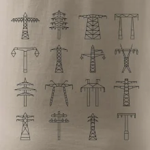Typy stožárů vysokého napětí