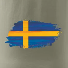 Švédská vlajka kreslená