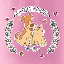 Kočka a pes best friends