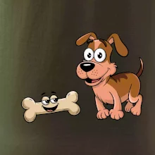 Parové triko - Pes a kost