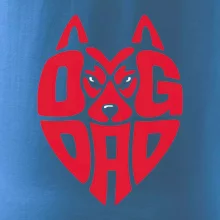 Dog dad nápis v hlavě