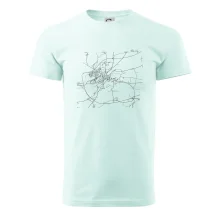 Mapy měst černobílé Slaný