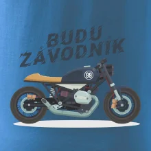 Budu závodník  modrý cafe racer