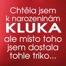 Chtěla jsem dostat k narozeninám kluka