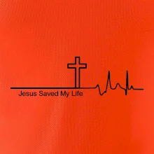 Jesus Saved My Life kříž ekg Jesus Saved My Life kříž ekg