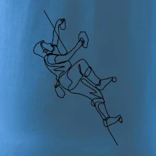 Lezecká stěna jedním tahem