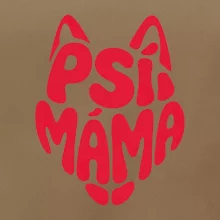 Psí máma nápis v hlavě