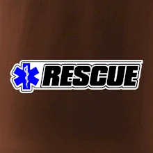 Záchranář rescue kříž modrý