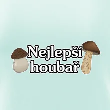 Nejlepší houbař - nápis s houbama