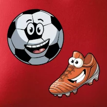 Parové triko - Kopačka a míč