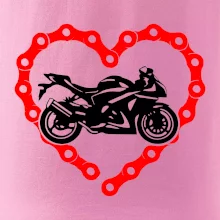 Moto srdce řetěz - supersport