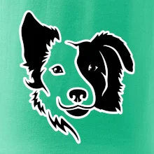 Border kólie obrys hlavy