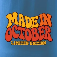 Made in october limited edition retro vlnité písmo