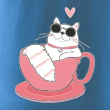 Hustá kočka v hrníčku