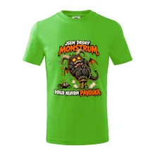 Drsné rohaté monstrum se bojí pavoučka