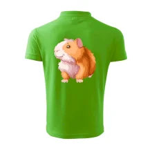 Morče - kreslené, bílo oranžové