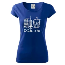D I A life - kreslený insulin injekce a glukometr