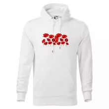 Vlčí mák v řadě