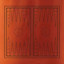 Backgammon černobílý