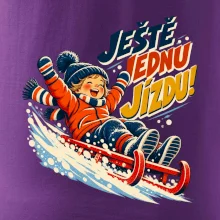 Rodinná vánoční trička - Ještě jednu jízdu dítě sáňkování