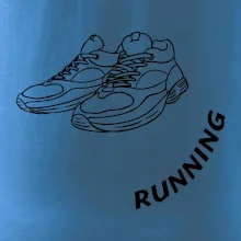 Running nápis šikmo