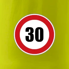 Dopravní značka - omezení rychlosti 30