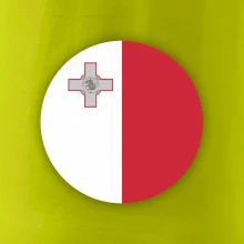 Vlajka Malta kulatá na prso