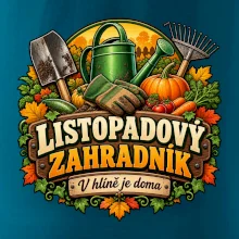 Listopadový zahradník v hlíně je doma